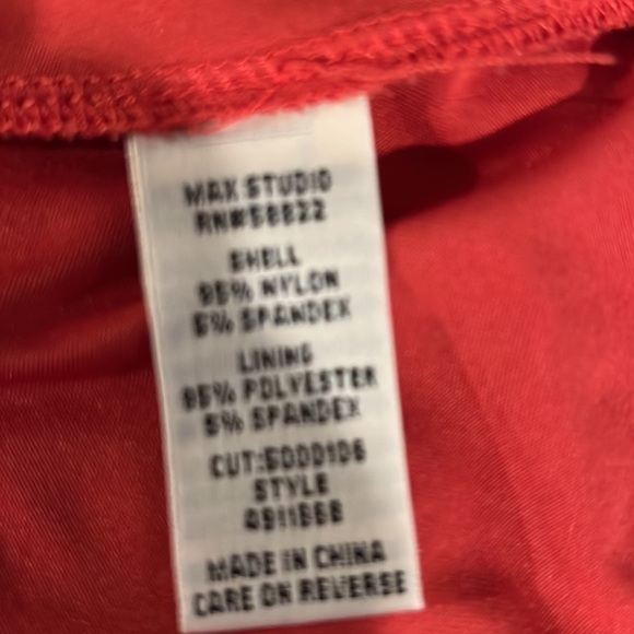 max Studio Burnt Orange Dress - Sleeveless, Lined, Size M - Picture 9 of 10